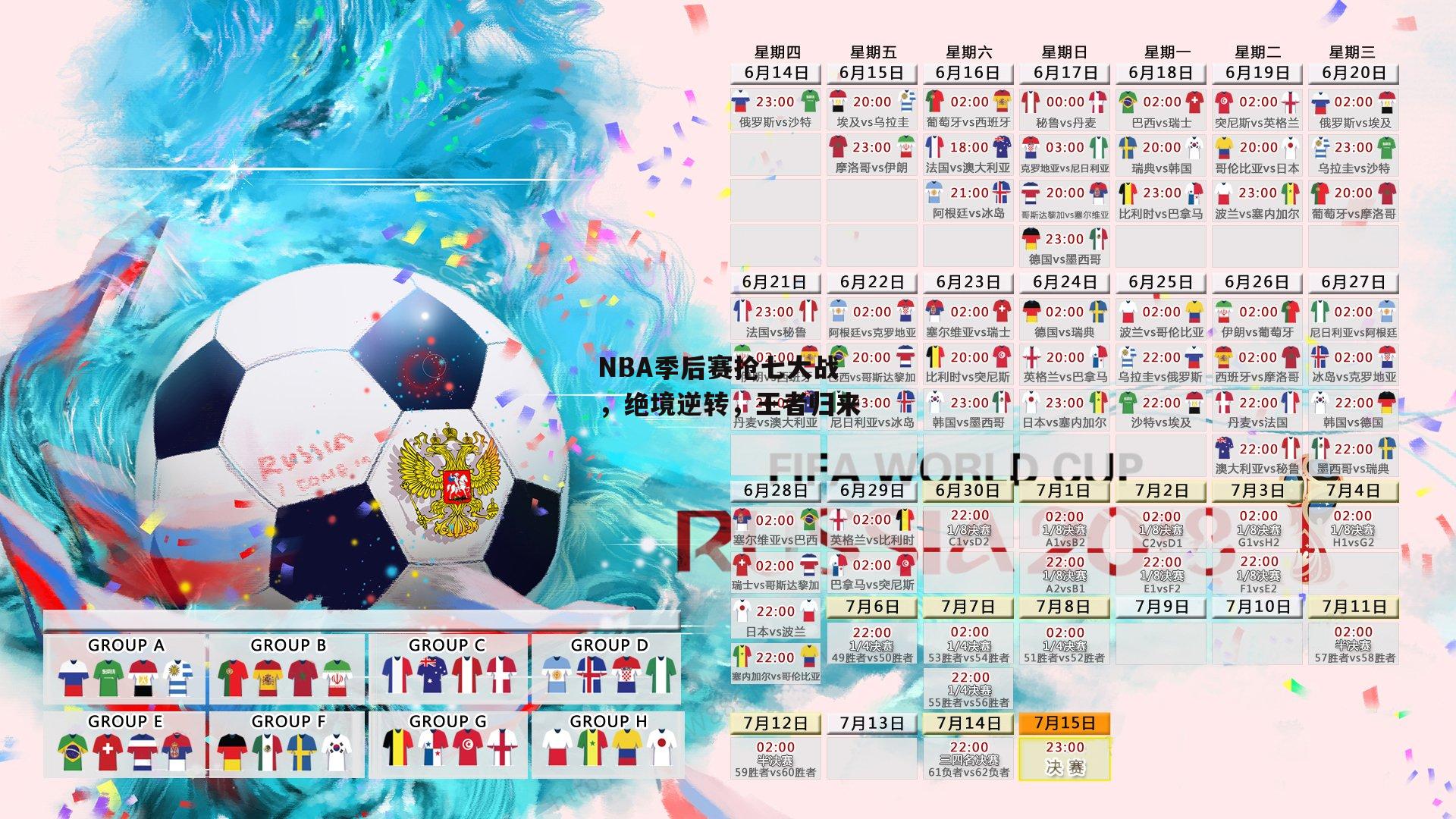 NBA季后赛抢七大战，绝境逆转，王者归来